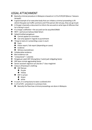 Legal Attachment - MMU - StuDocu