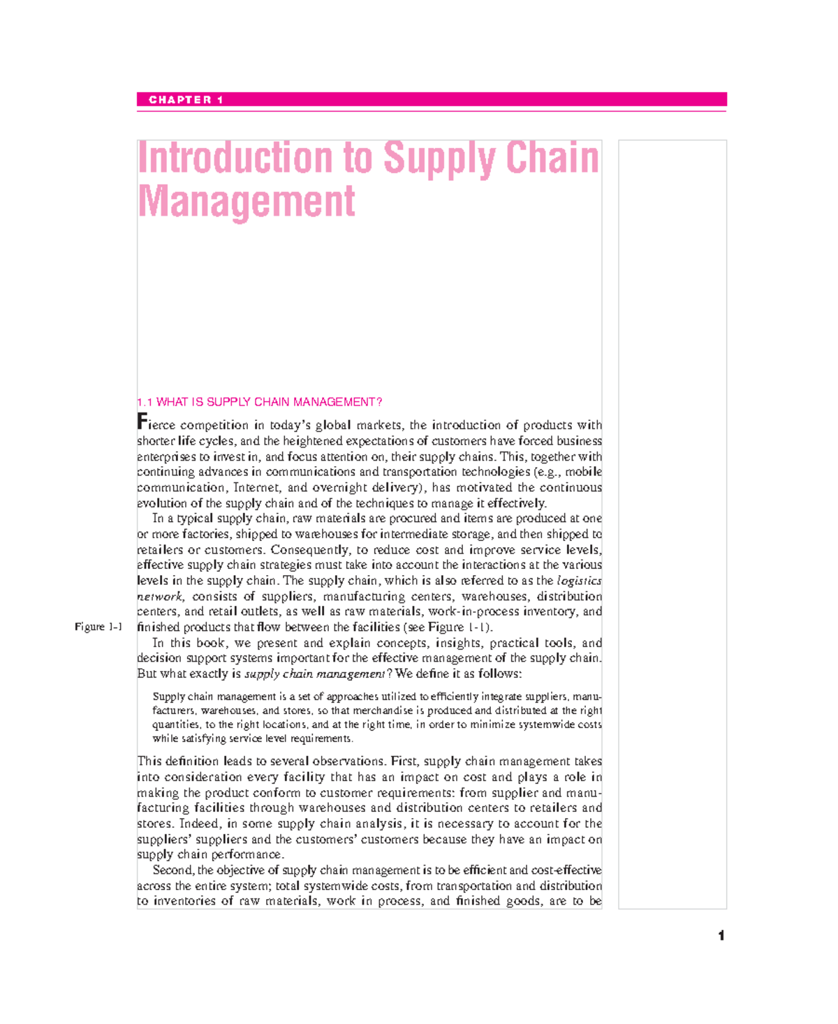 Designing And Managing The Supply Chain - CHAPTER 1 Introduction To ...