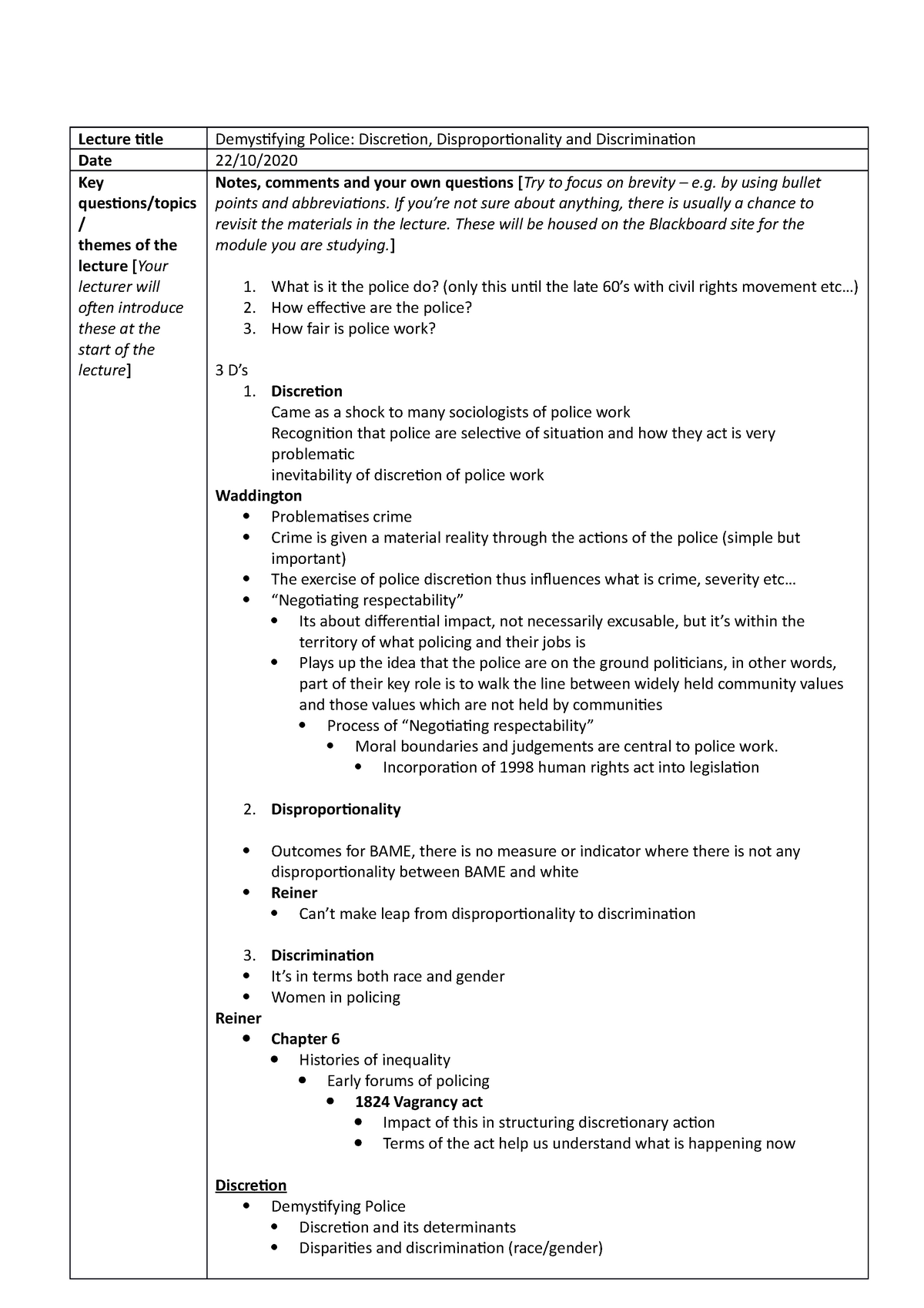 Demystifying Police Discretion Disproportionality AND Discrimination ...