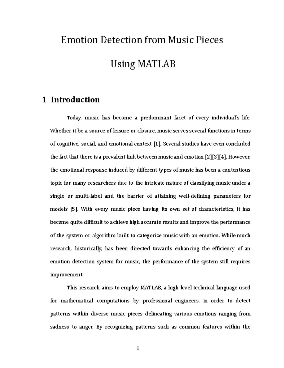 Music and Emotions Research - Emotion Detection from Music Pieces Using ...