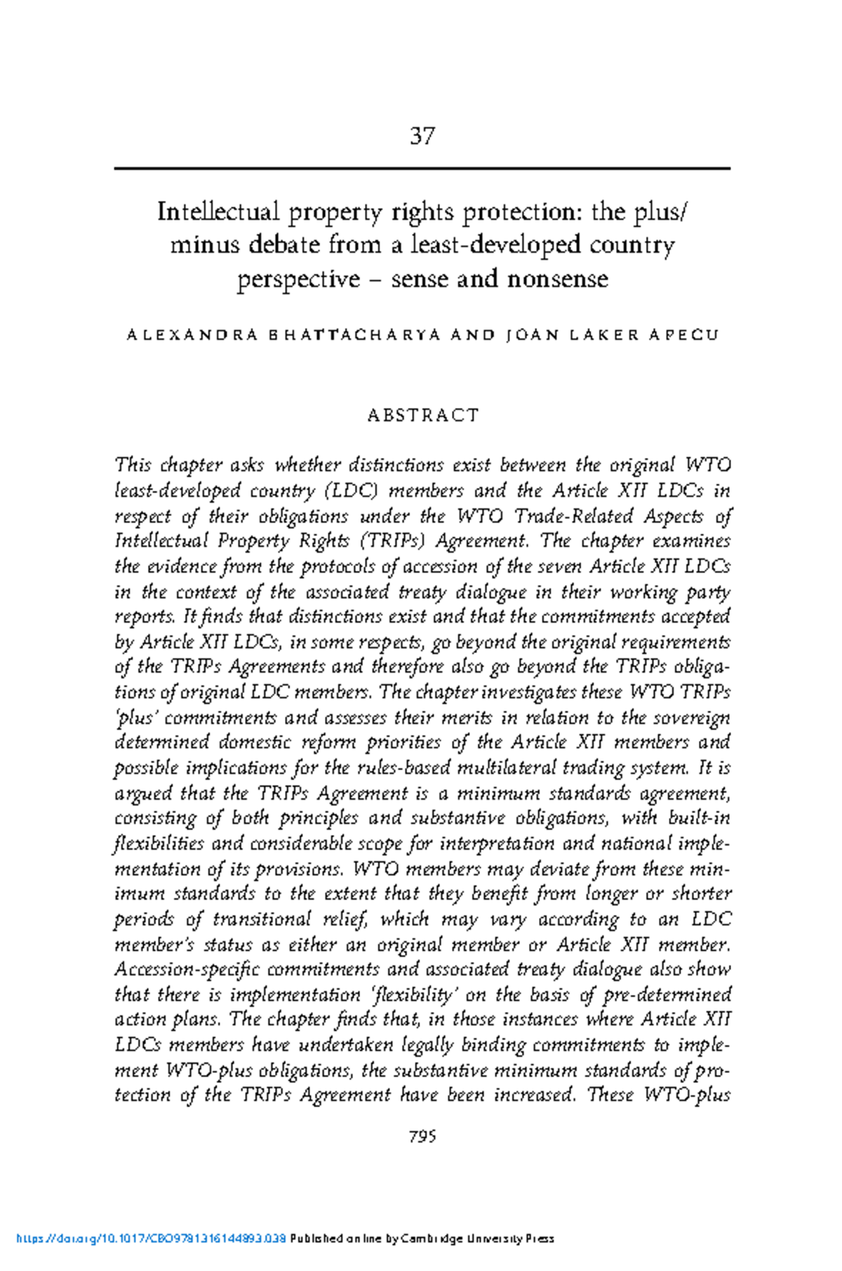 Intellectual property rights protection the plusminus debate from a