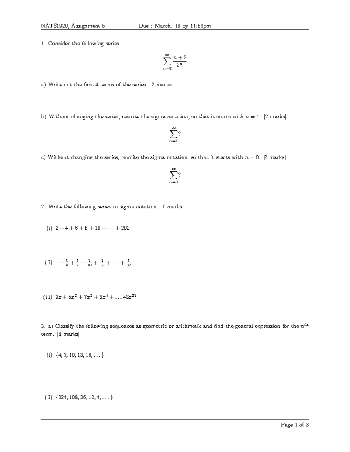 NATS1920Assignment 5 - exampe - NATS1920, Assignment 5 Due : March. 10 ...