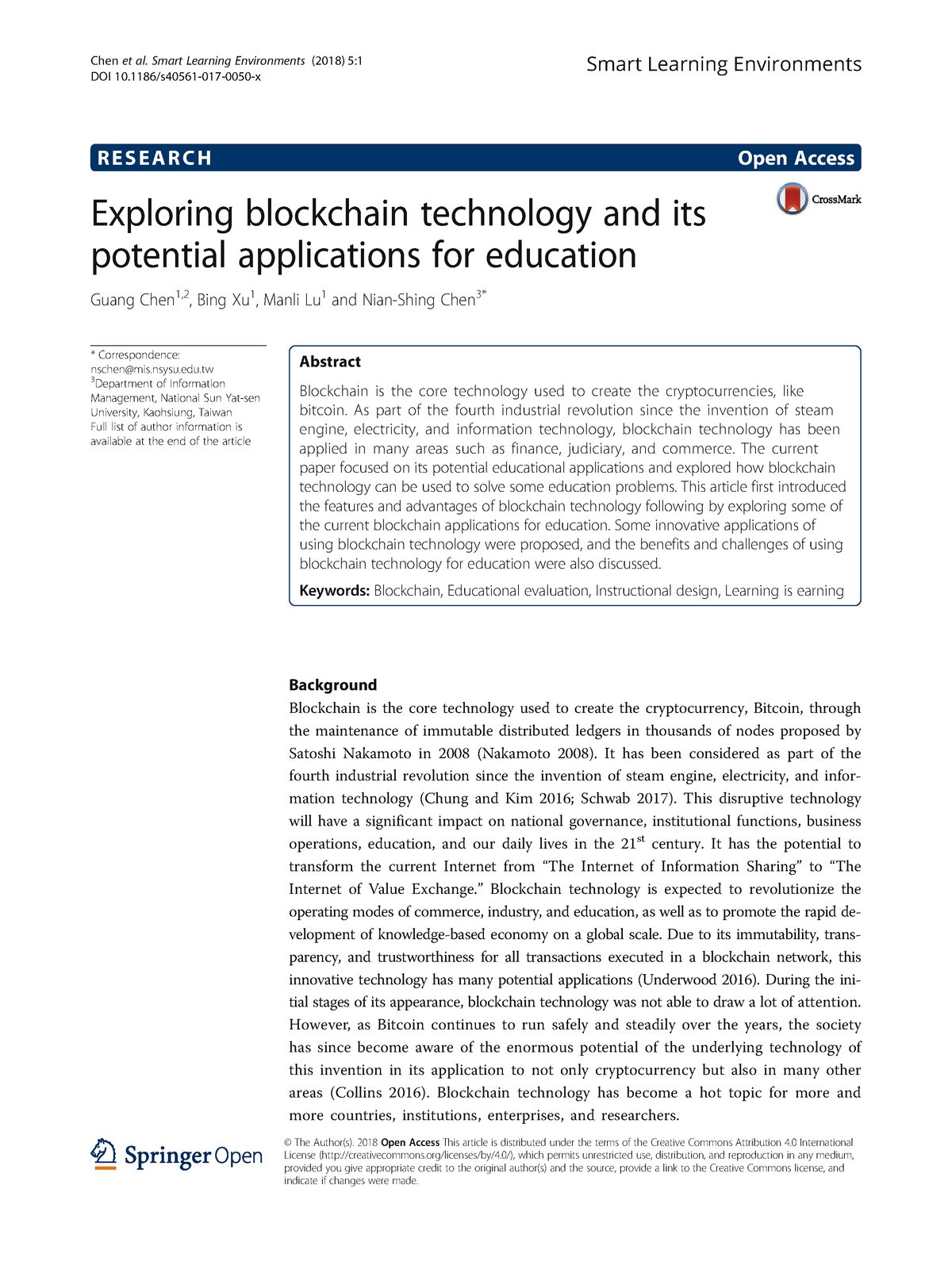 Exploring Blockchain Technology And Its Potential Applications For ...