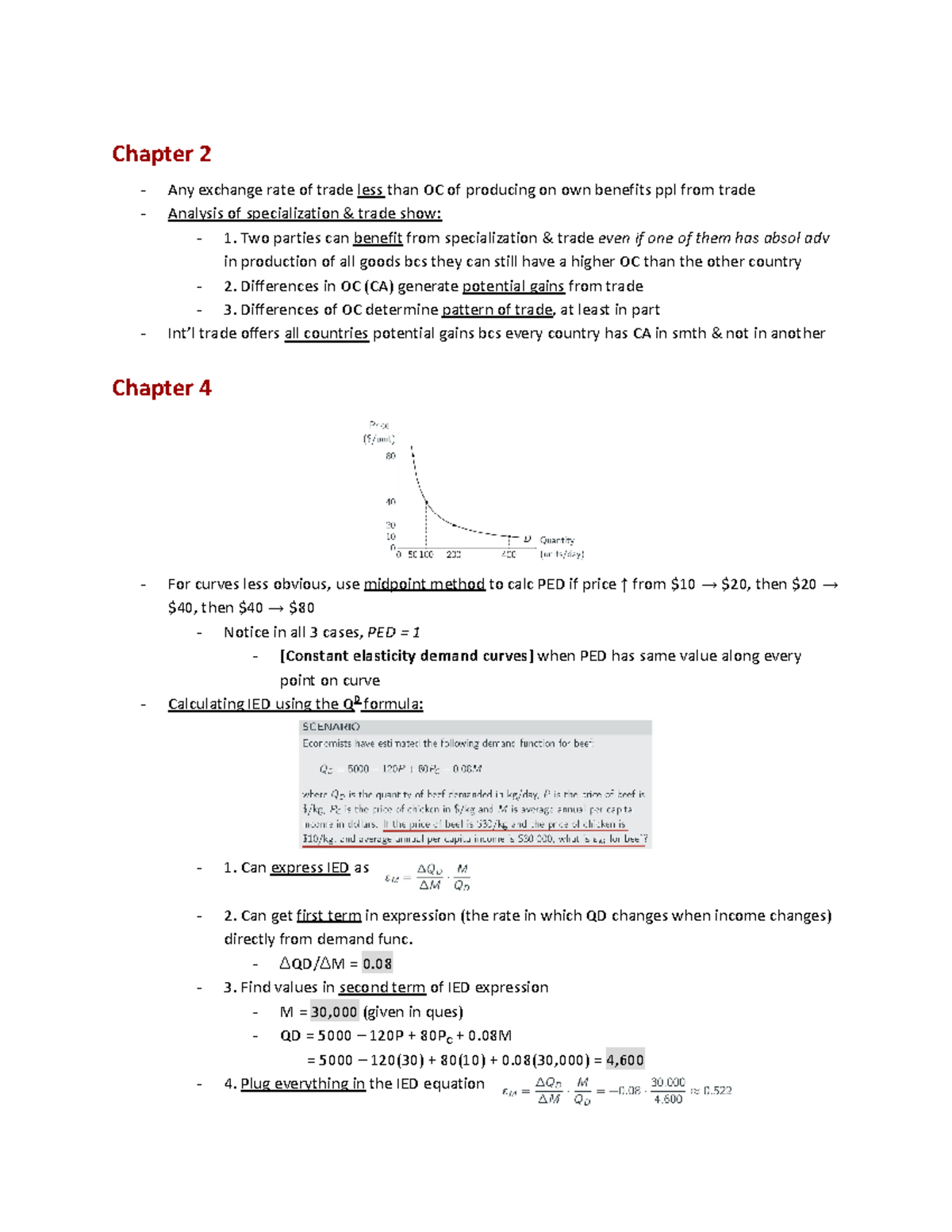 ECON 101 Lecture Notes - Chapter 2 Any exchange rate of trade less than ...