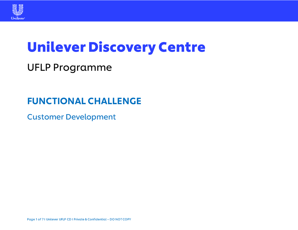 unilever uflp case study