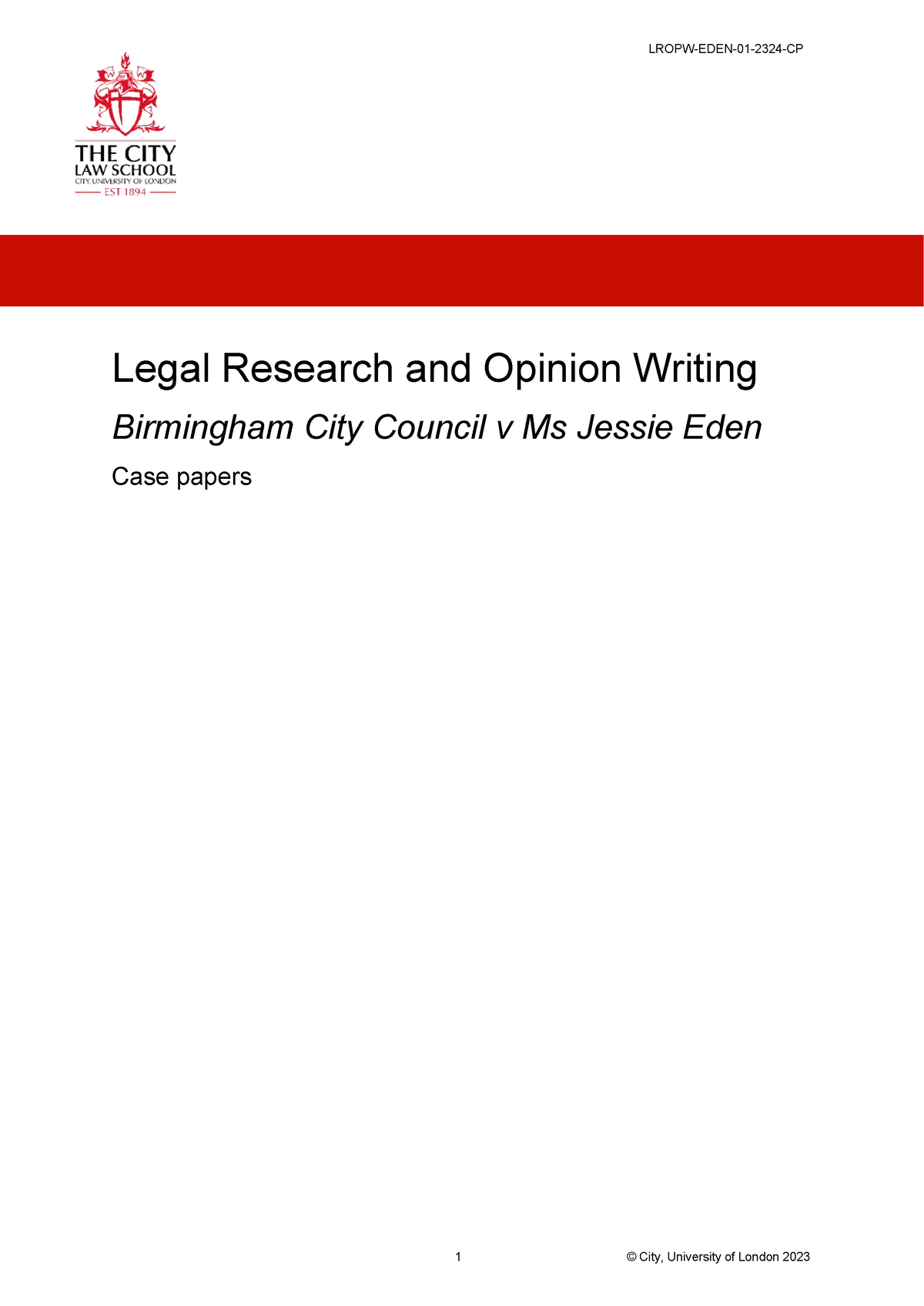 opinion writing and legal research