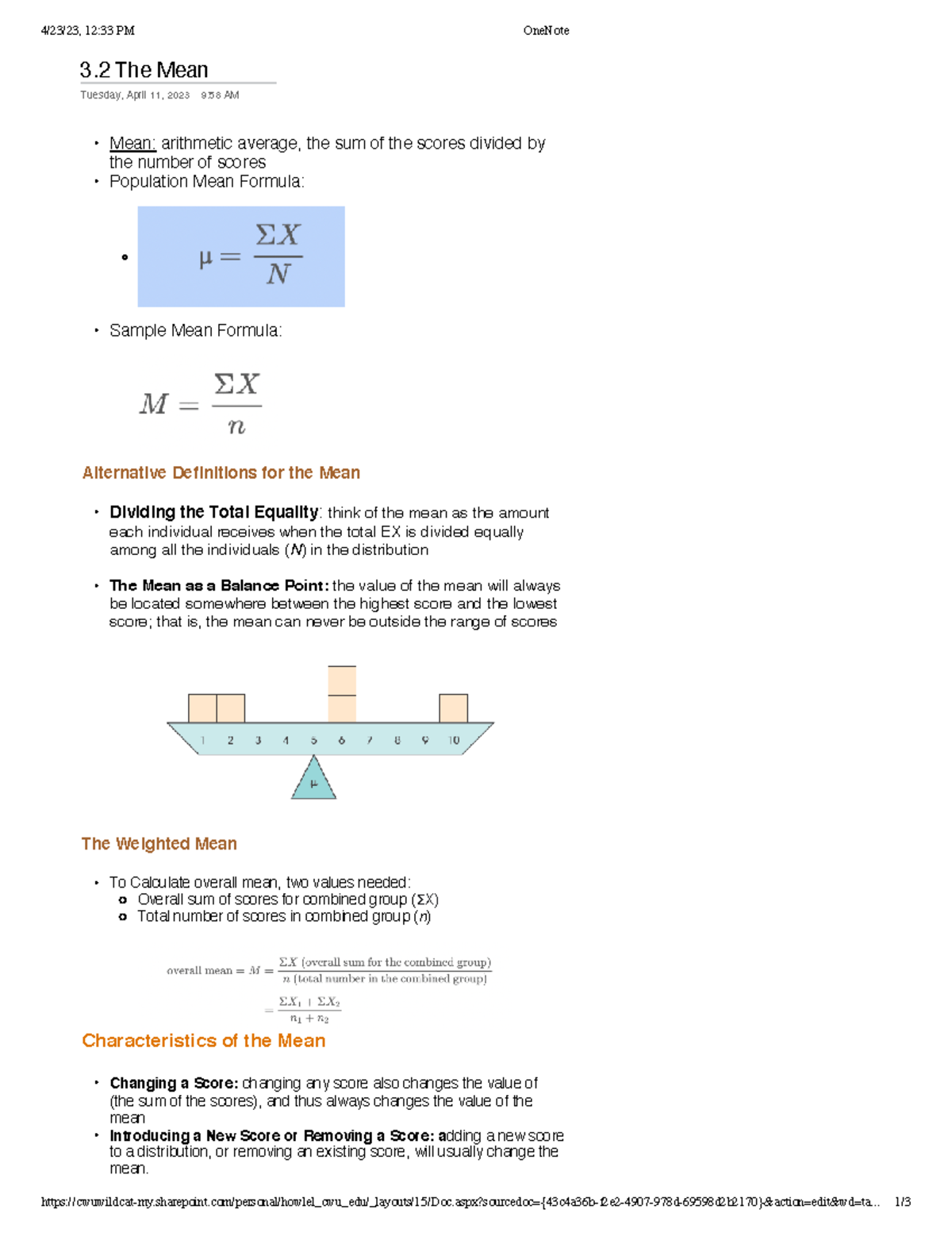 Psych 362 Essentials of Statistics for the Behavioral Sciences Ch 3.2 ...