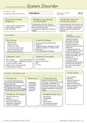 Major depressive disorder - STUDENT NAME DISORDER/DISEASE PROCESS ...