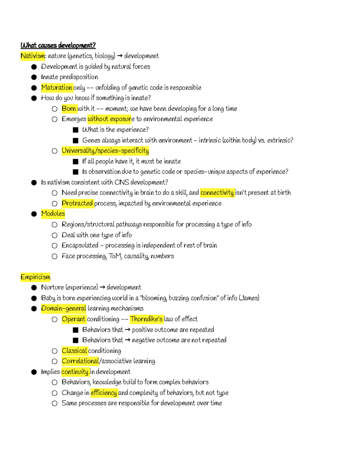 Unit 1 Notes - Taught by Dr. Amy Booth - What causes development ...
