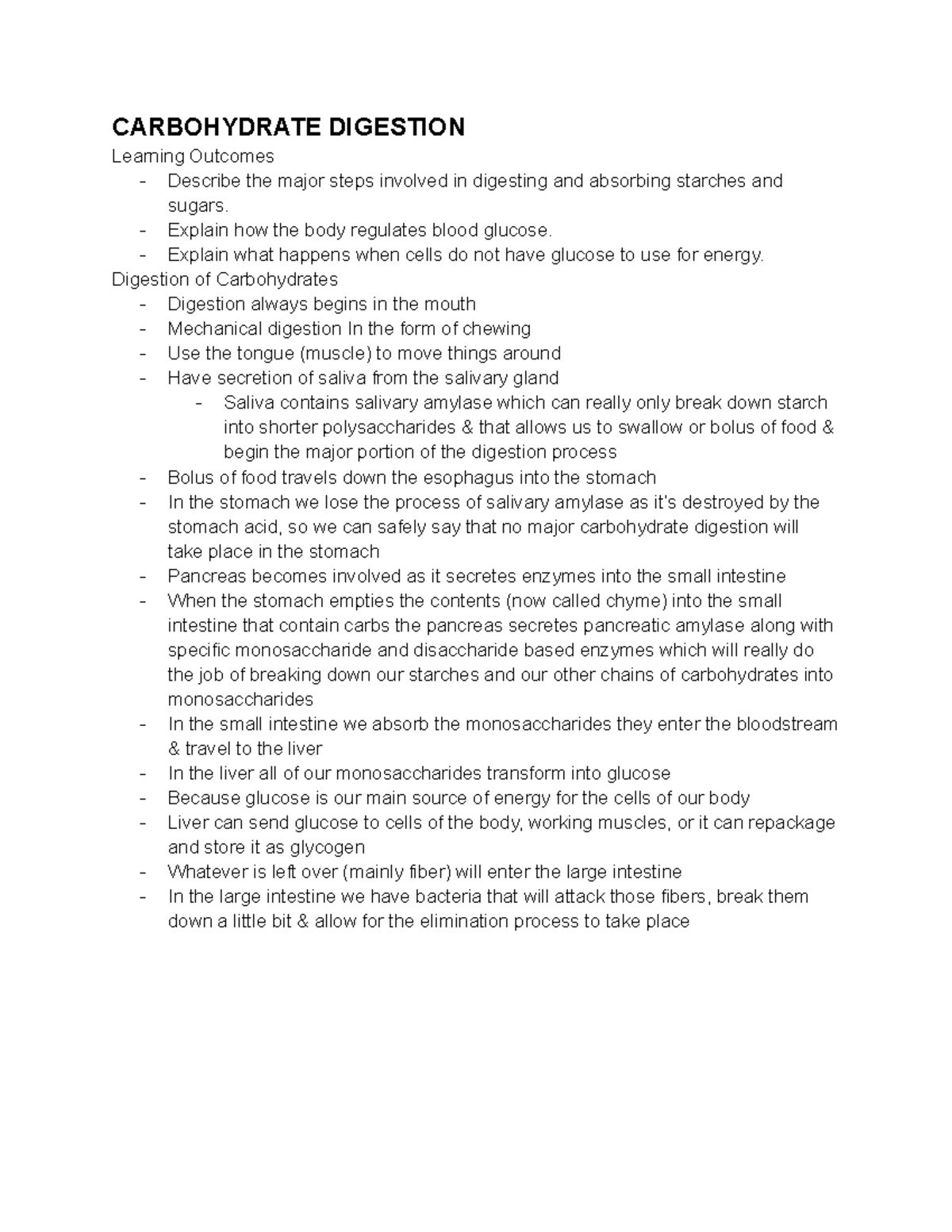 ESS3 CARB Digestion This was taken winter 2022 with Prof. Jamieson
