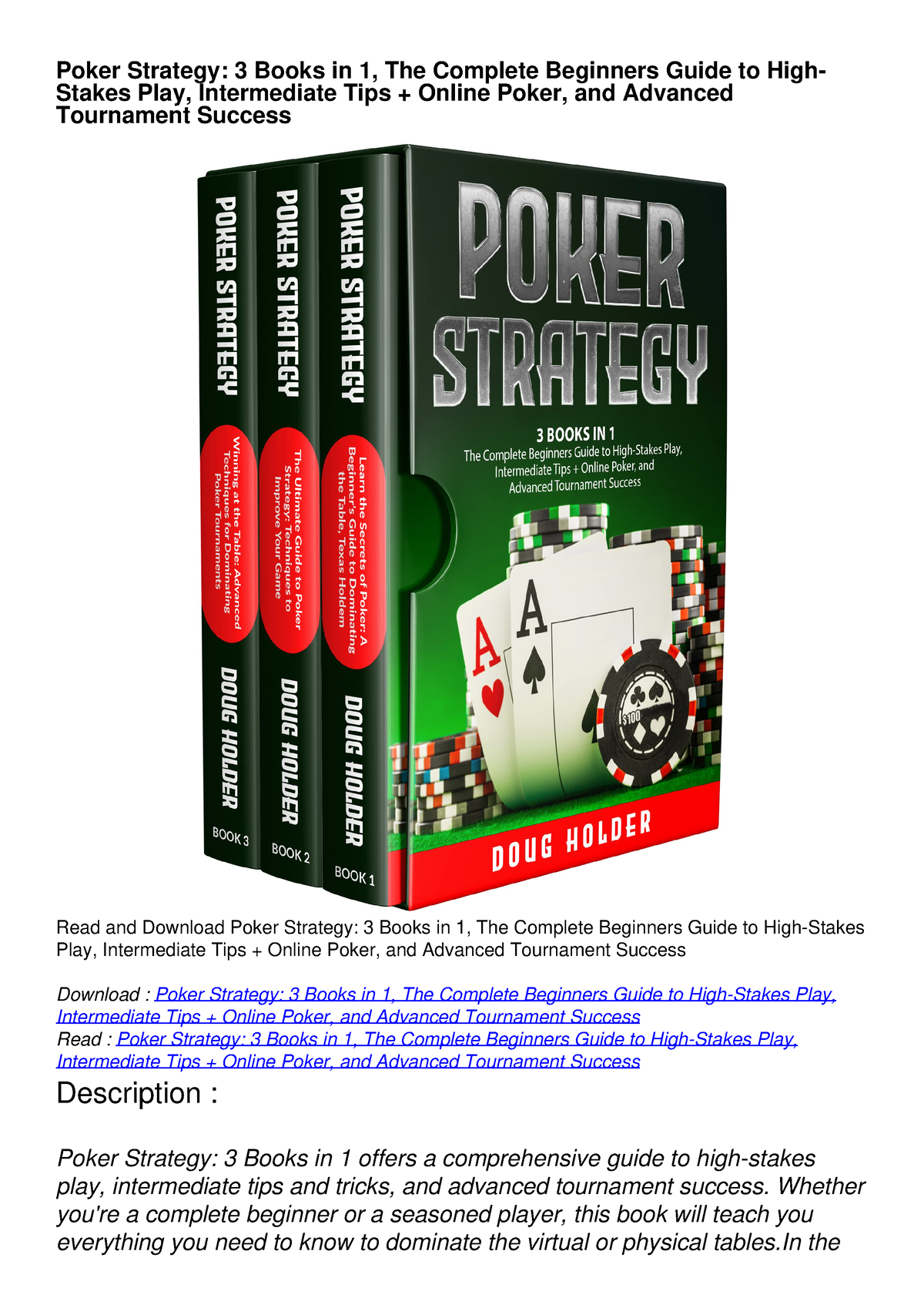 pdf poker books