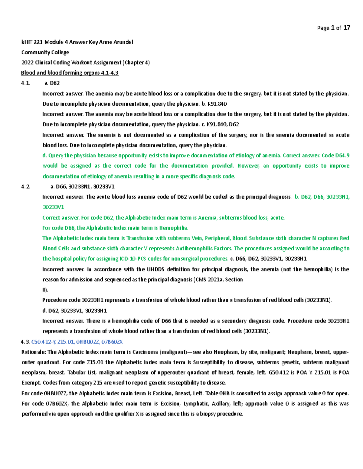 HIT 221 Module 4 Chapter 4 Answer Key Spring 2023 - kHIT 221 Module 4 ...