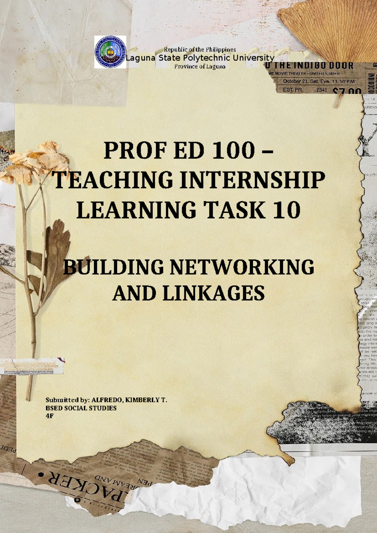 PROF ED 100 Learning TASK 10 - ISO 9001:2015 Certified Level I ...