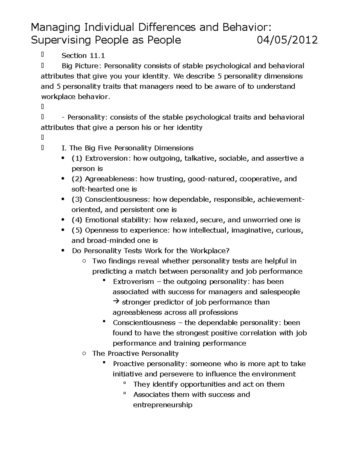 Learning Block 3 Notes - Summary Principles Of Mgt - Managing ...