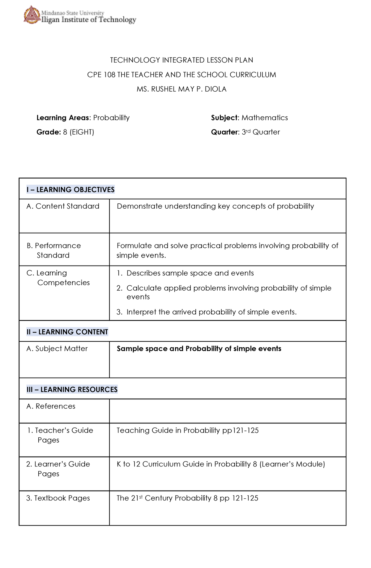 Learning-areas-probability-subject-mathematics-grade-8-eight-quarter-3 ...