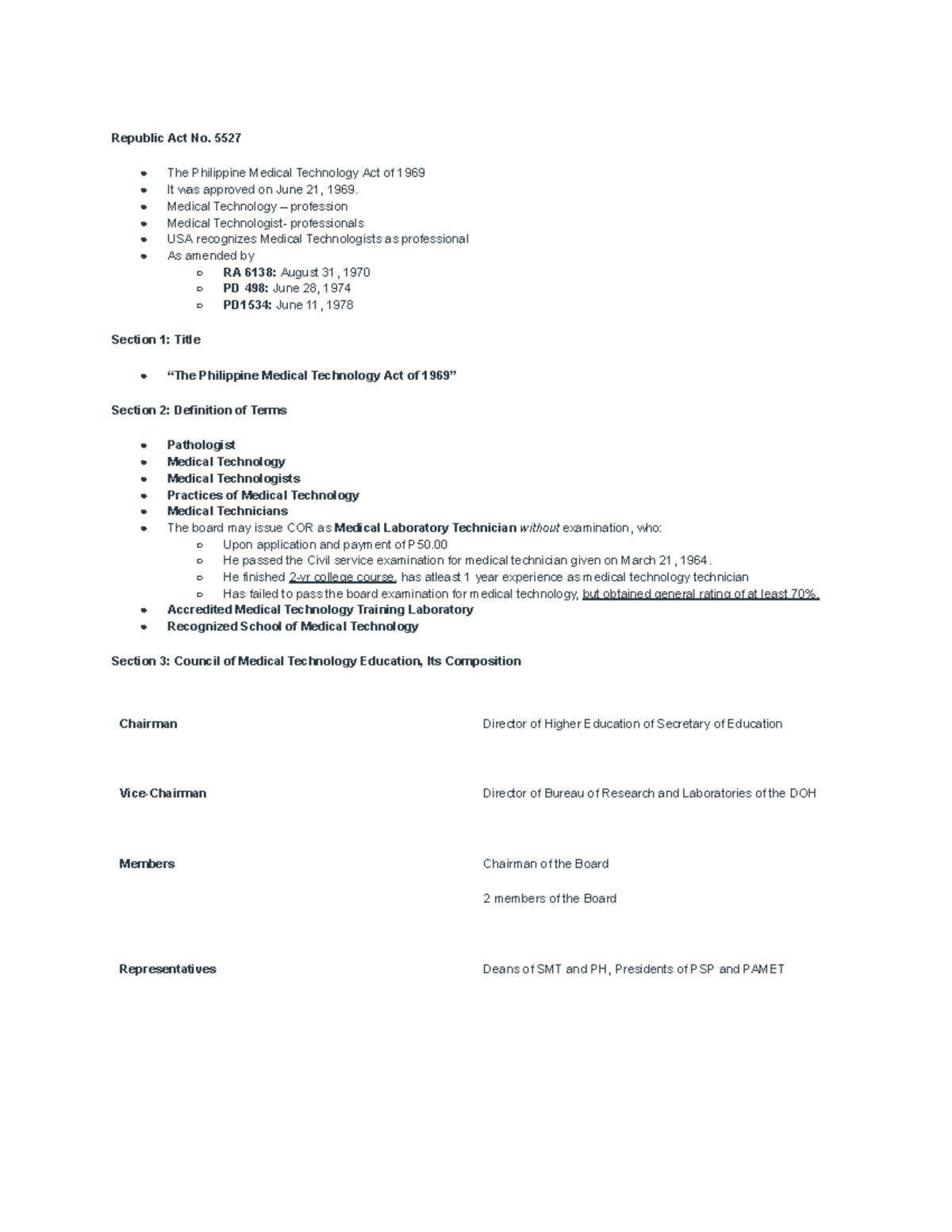 Untitled document - MTL NOTES - Republic Act No. 5527 The Philippine ...