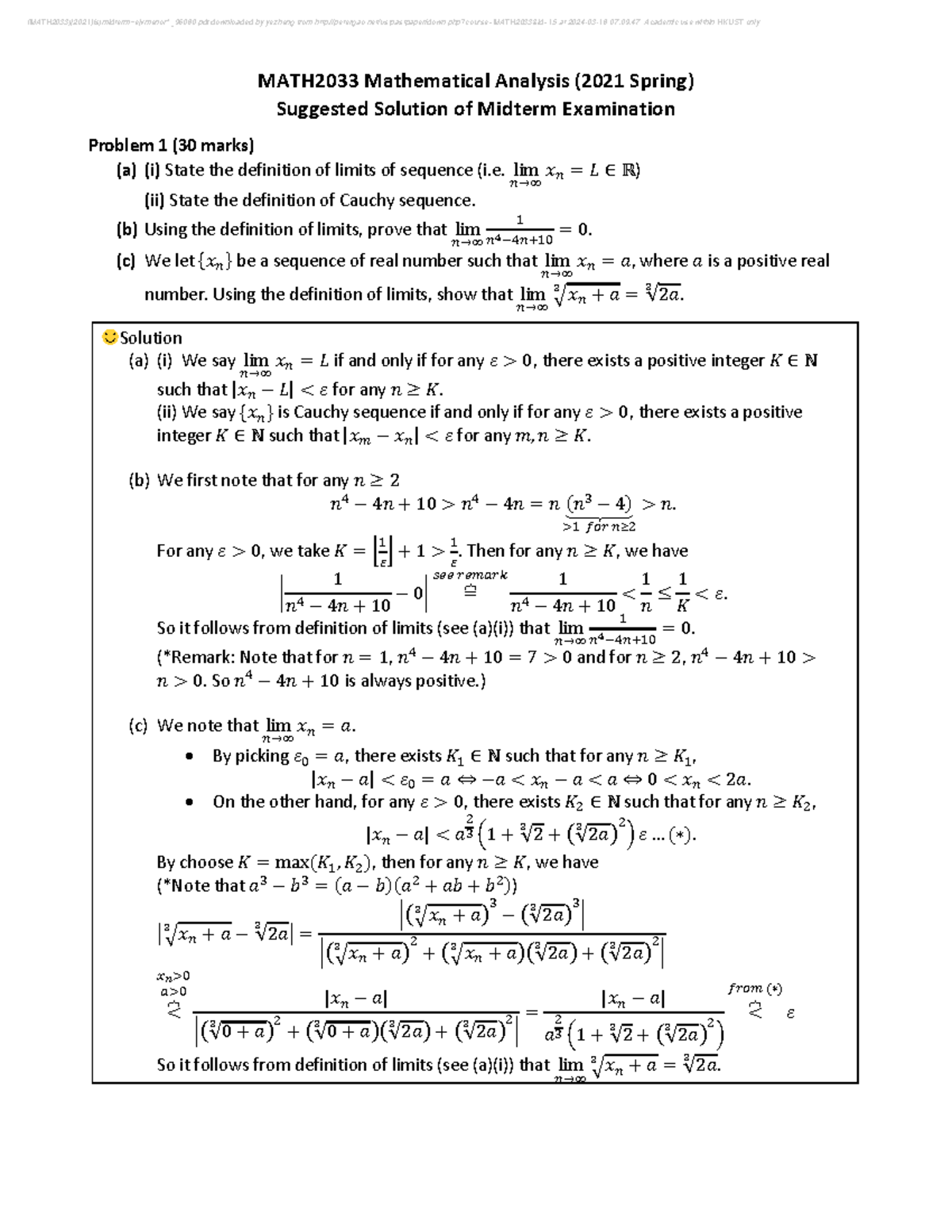 (MATH2033)[2021](s)midterm~ejvmenor^ 96080 - MATH2033 Mathematical ...