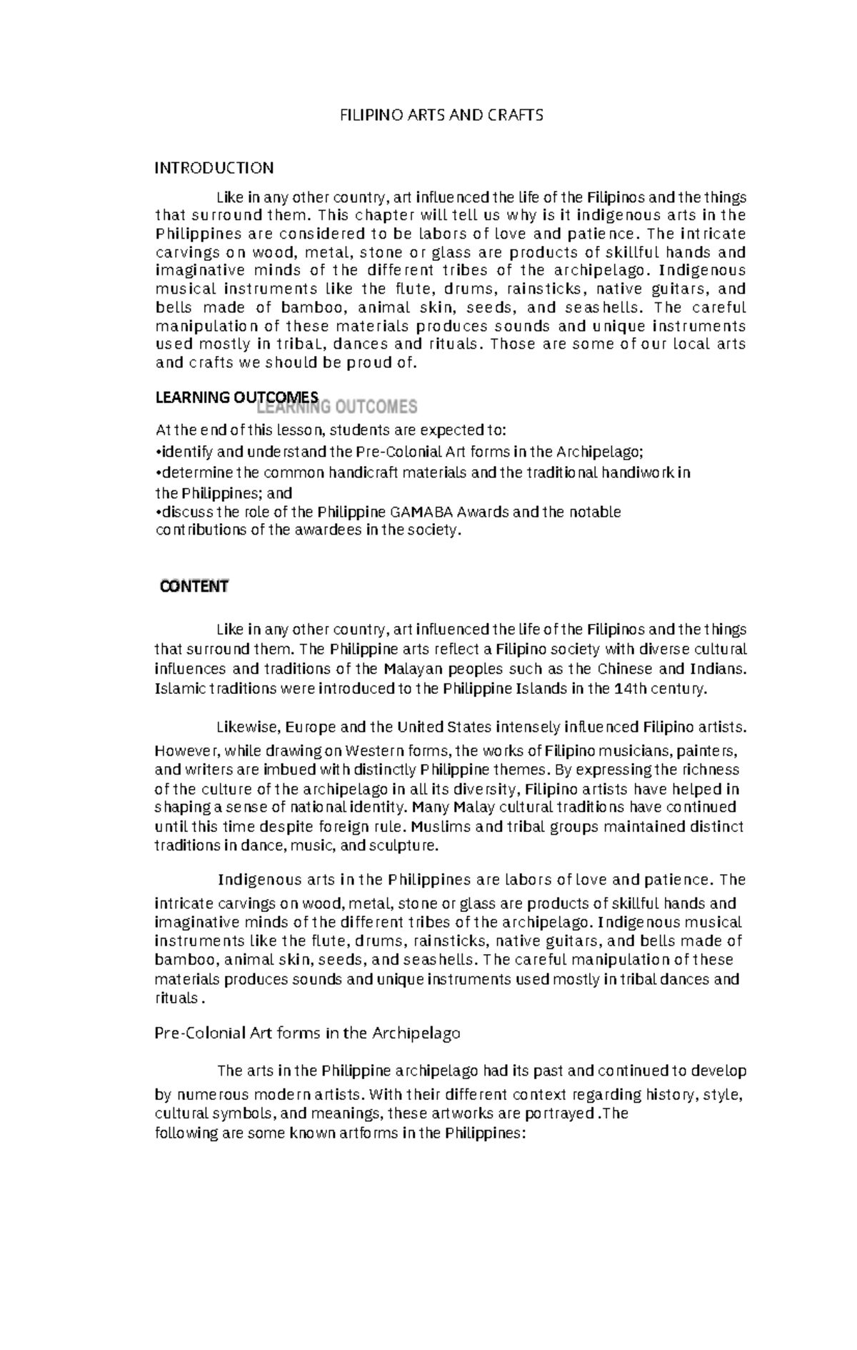 Filipino-Art-and-Crafts- 20240425 205501 0000 - INTRODUCTION FILIPINO ...