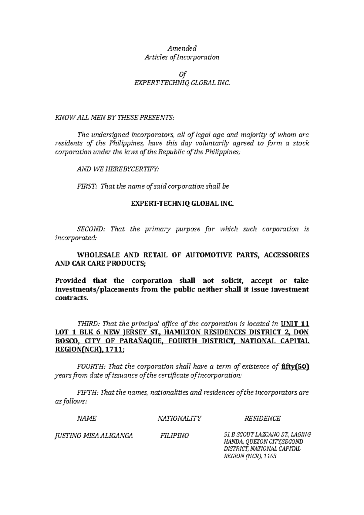 4. Articles-of-Incorporation-By-laws-and-Treasurers-Affidavit-for-stock ...