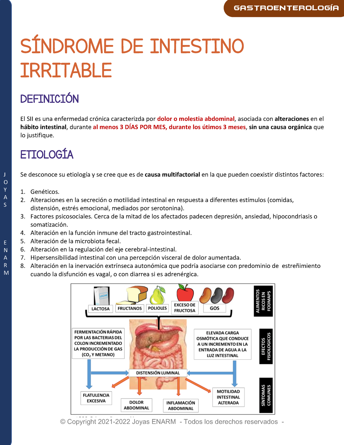 S Ndrome De Intestino Irritable J O Y A S E N A R M S Ndrome De Intestino Irritable Definici N