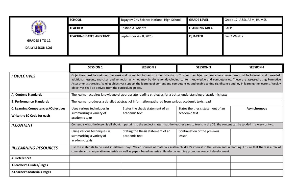 WK2-EAPP-DLL - Eng-majorship-review-material-for-english-majors ...