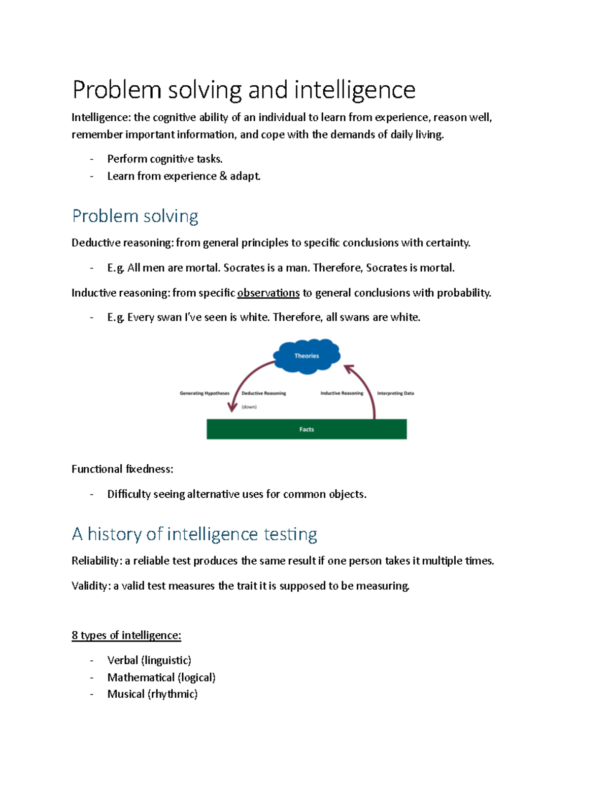 Problem solving and intelligence - Problem solving and intelligence ...
