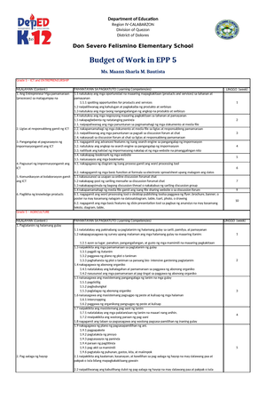 PIS BOW EPP 5- ICT - Republic of the Philippines Department of ...