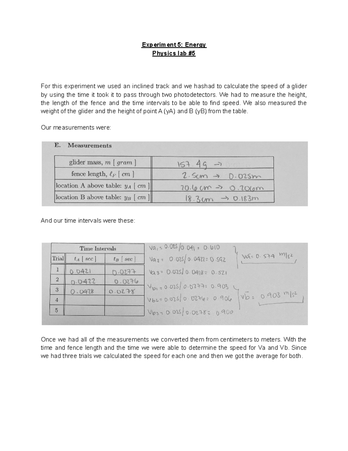 physics form 5 experiment 3.5 report