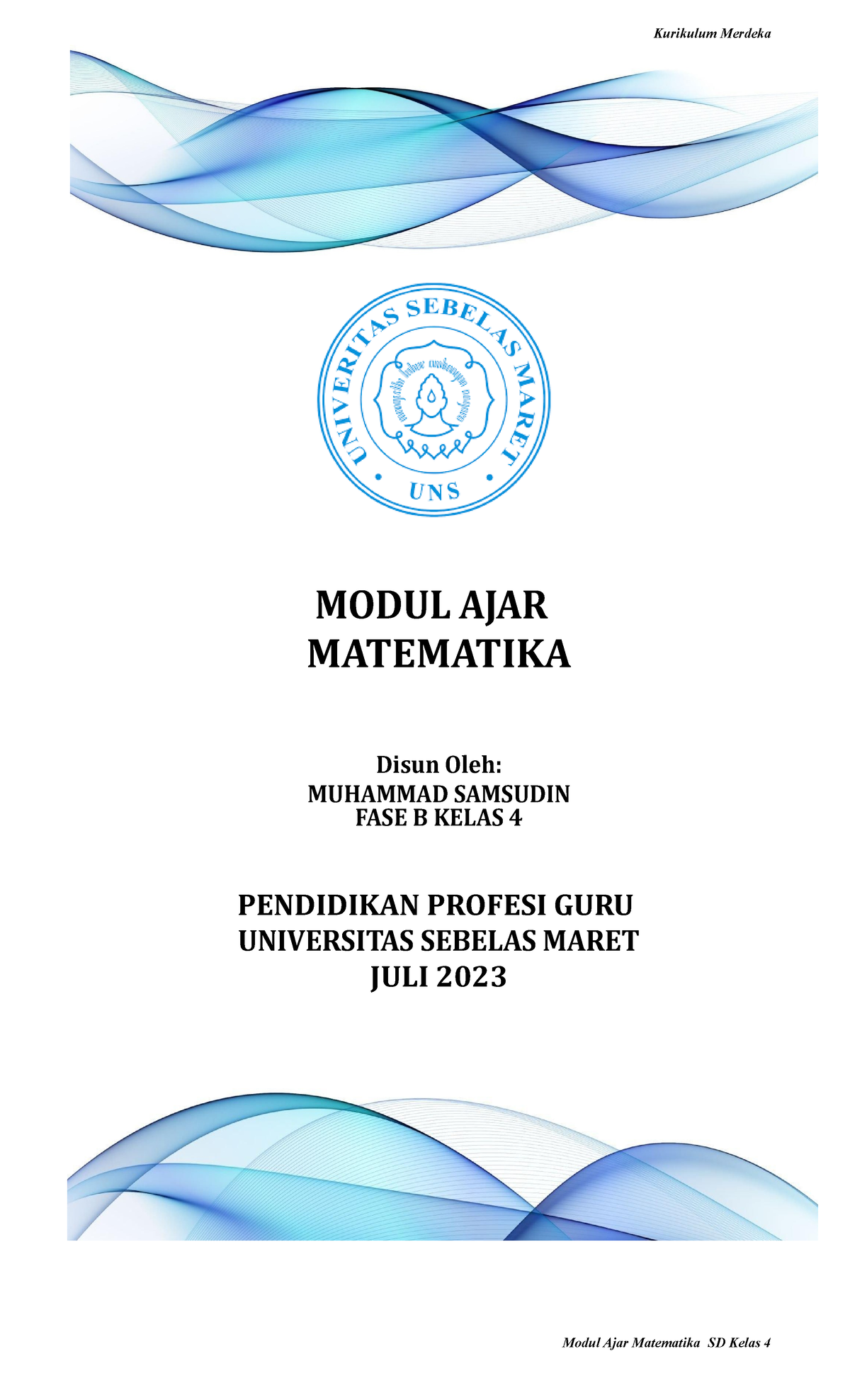 Modul Matematika 2 - MODUL AJAR MATEMATIKA Disun Oleh: MUHAMMAD ...