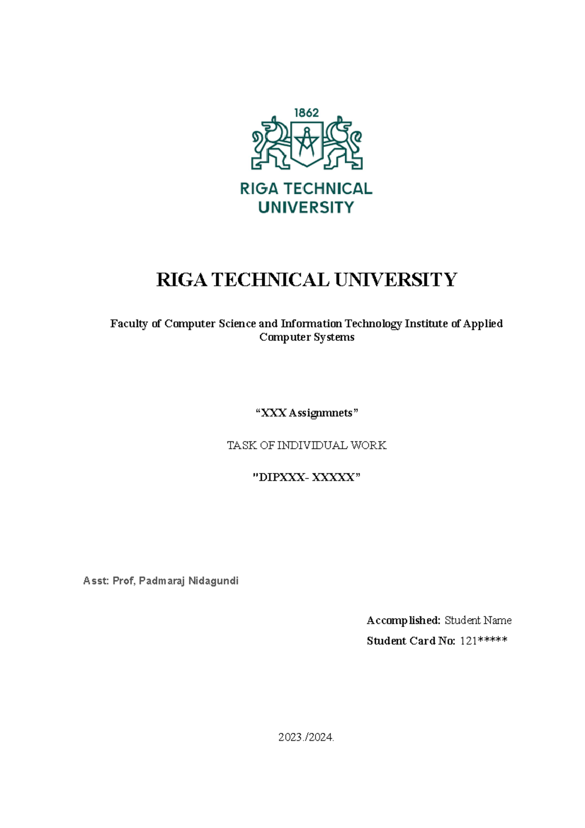 2023 - Template ( word document sample ) - Students, follow this ...