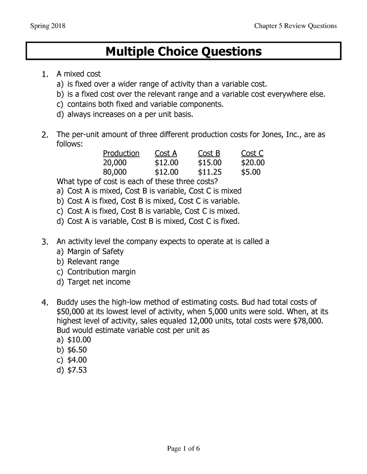 chapter-5-questions-cost-classfications-multiple-choice-questions-1-a-mixed-cost-a-is-fixed