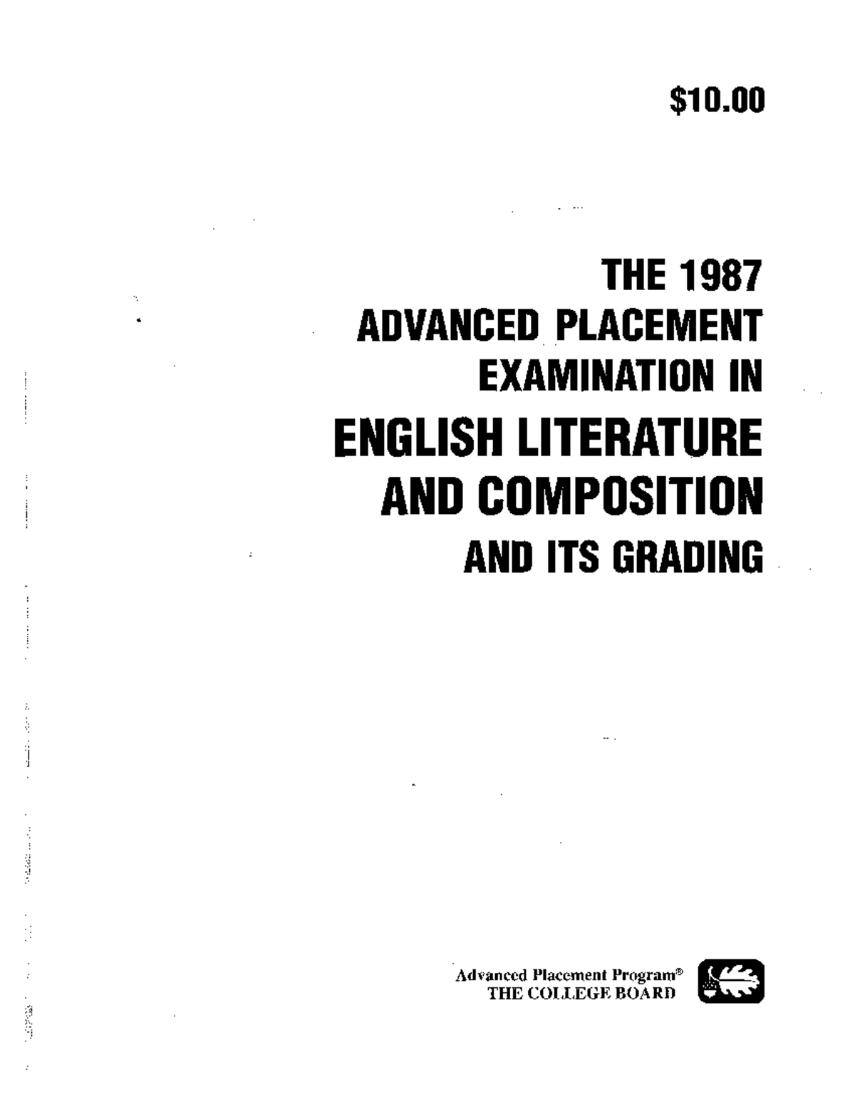 1987-ap-english-literature-and-composition-exam-mcq-multiple-choice