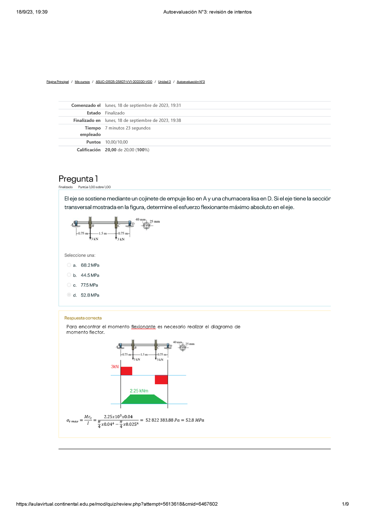 Autoevaluación N°3 Resistencia DE Materiales - Página Principal / Mis ...