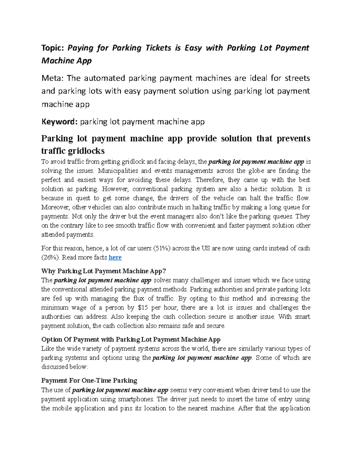 Paying for Parking Tickets is Easy with Parking Lot Payment Machine App ...