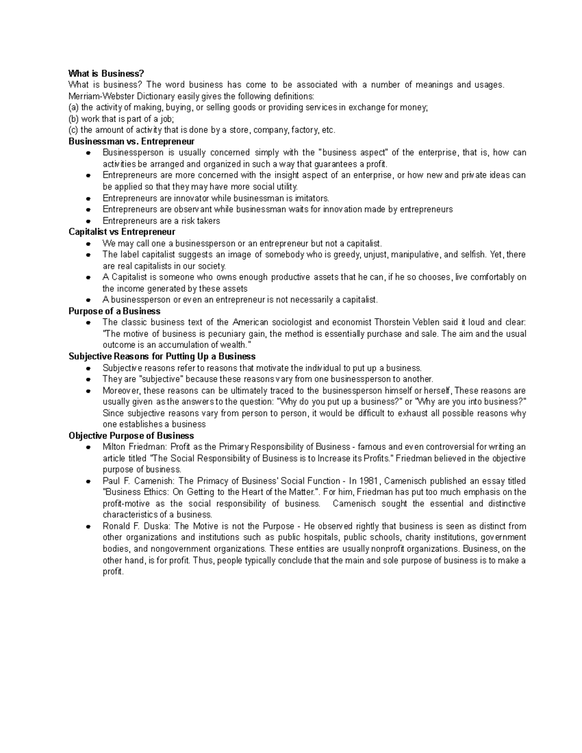 What is Business What is Business? What is business? The word