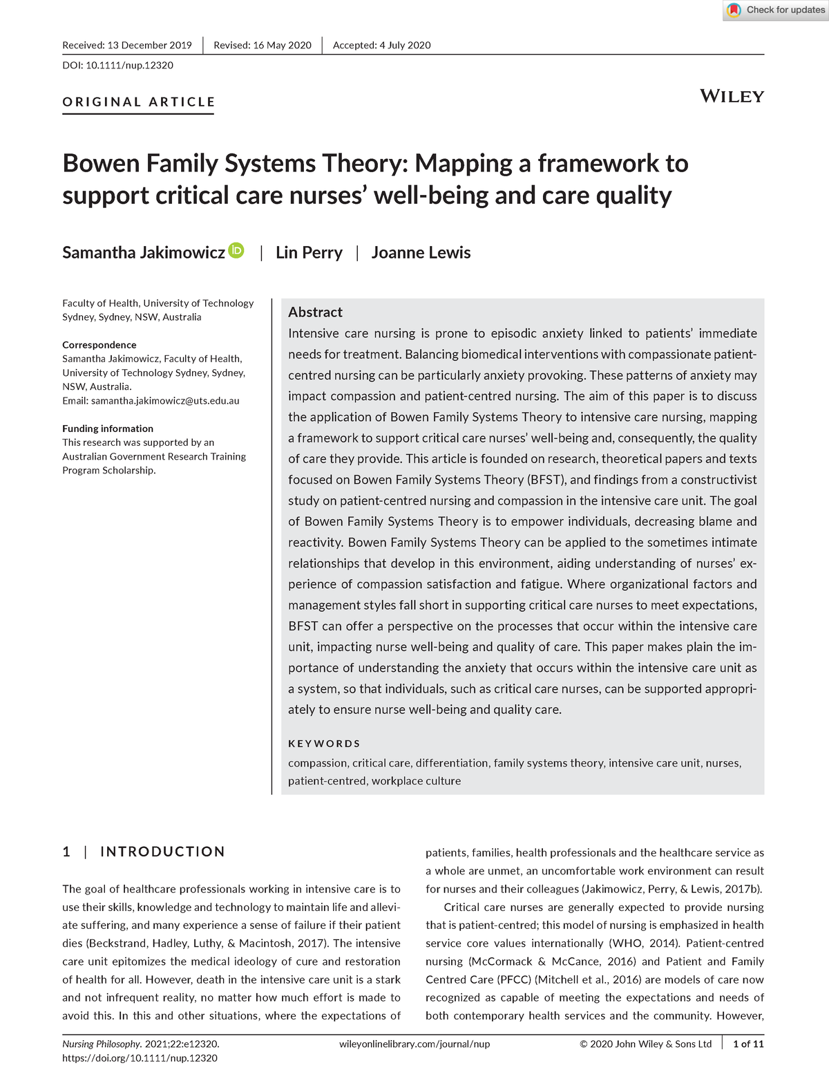 A Case-Study in the Functioning of Social Systems as a Defence against  Anxiety: A Report on a Study of the Nursing Service of a General Hospital -  Isabel E. P. Menzies, 1960