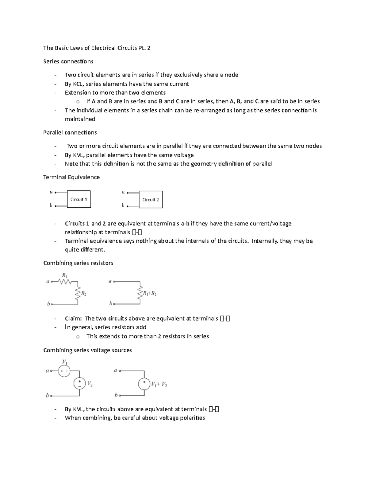 Lecture 5 Basic Laws of Electrical Circuits 2 - The Basic Laws of ...