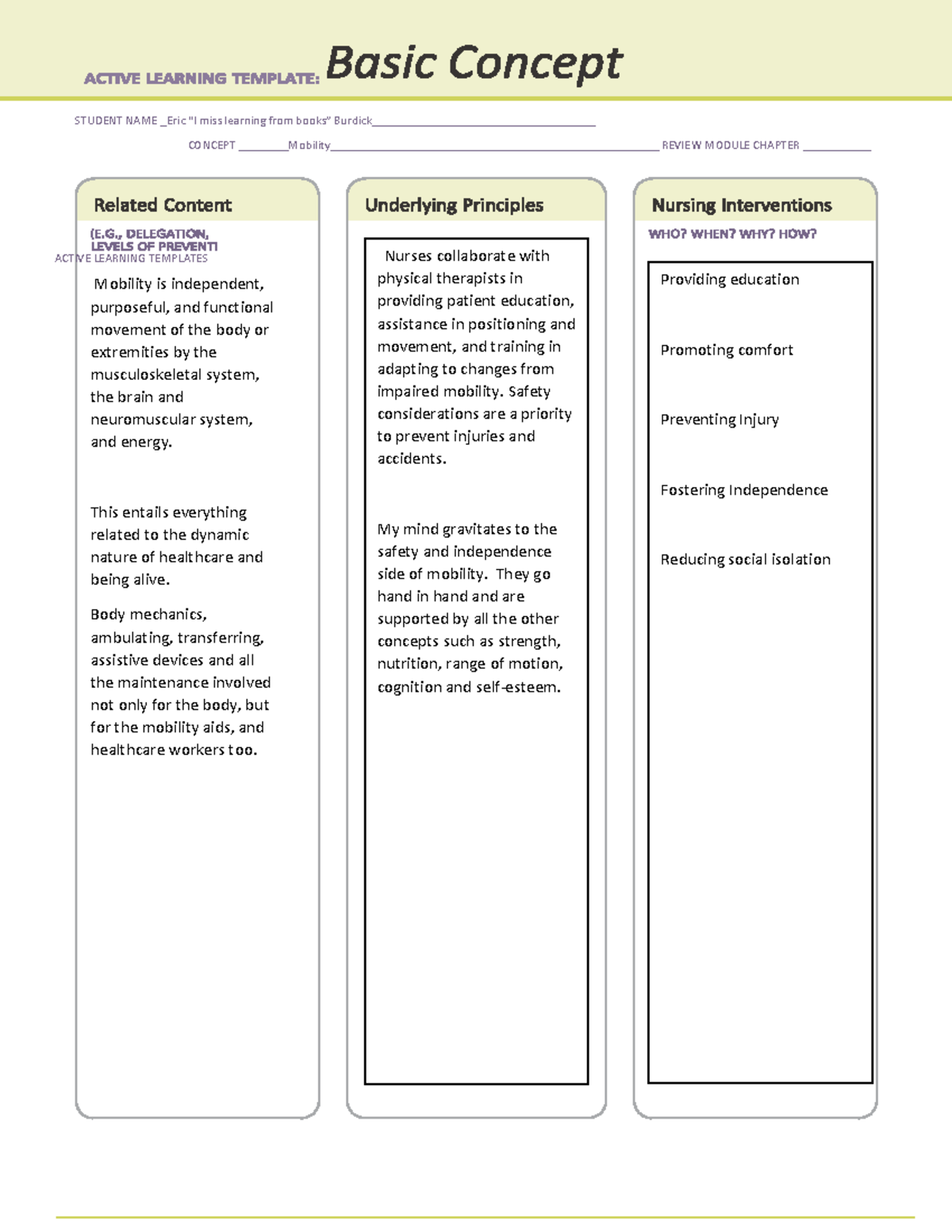 Mobility Ati Quizlet - b6ro4od