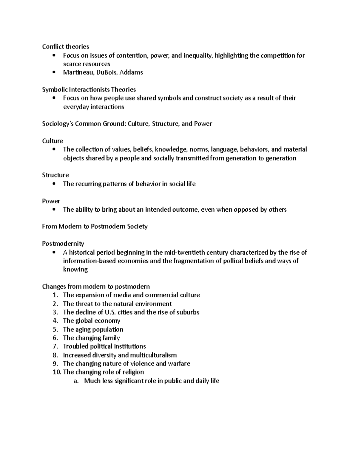 Soc 101 Part 9 - Professor: Russell Castro - Conflict theories Focus on ...