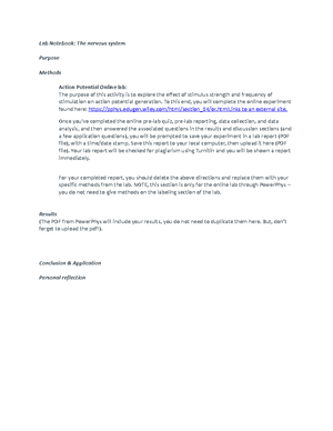 Lab Ex. 25 - Lab Understanding and Recall Questions - Section Date ...