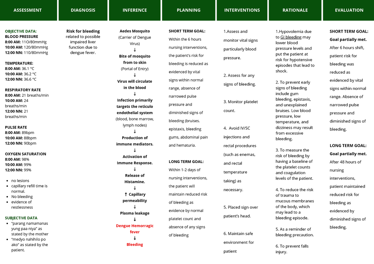 Nursing Care Plan Diagnosis Interventions Assessment Nursing Care My