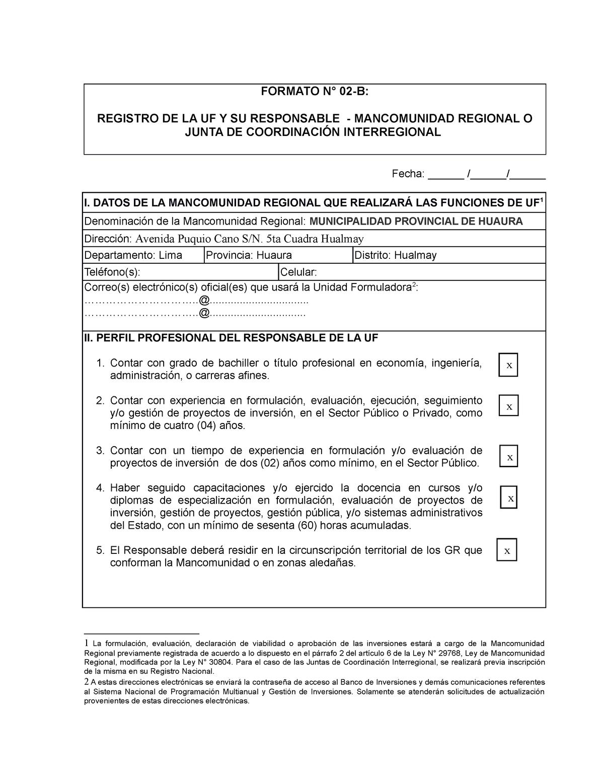 Formato 2b Directiva 001 2019 EF6301 - FORMATO N° 02-B: REGISTRO DE LA ...