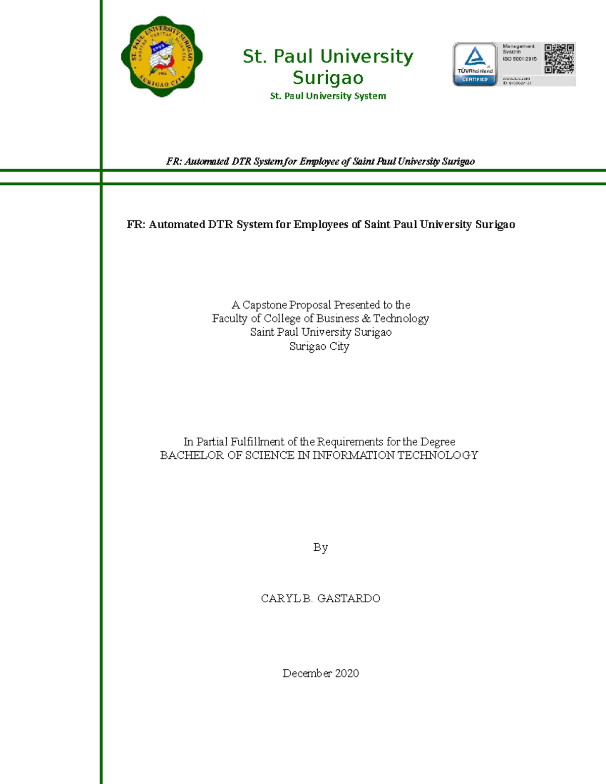 FRAutomatedDTRSystemforEmployeefinale FR Automated DTR System