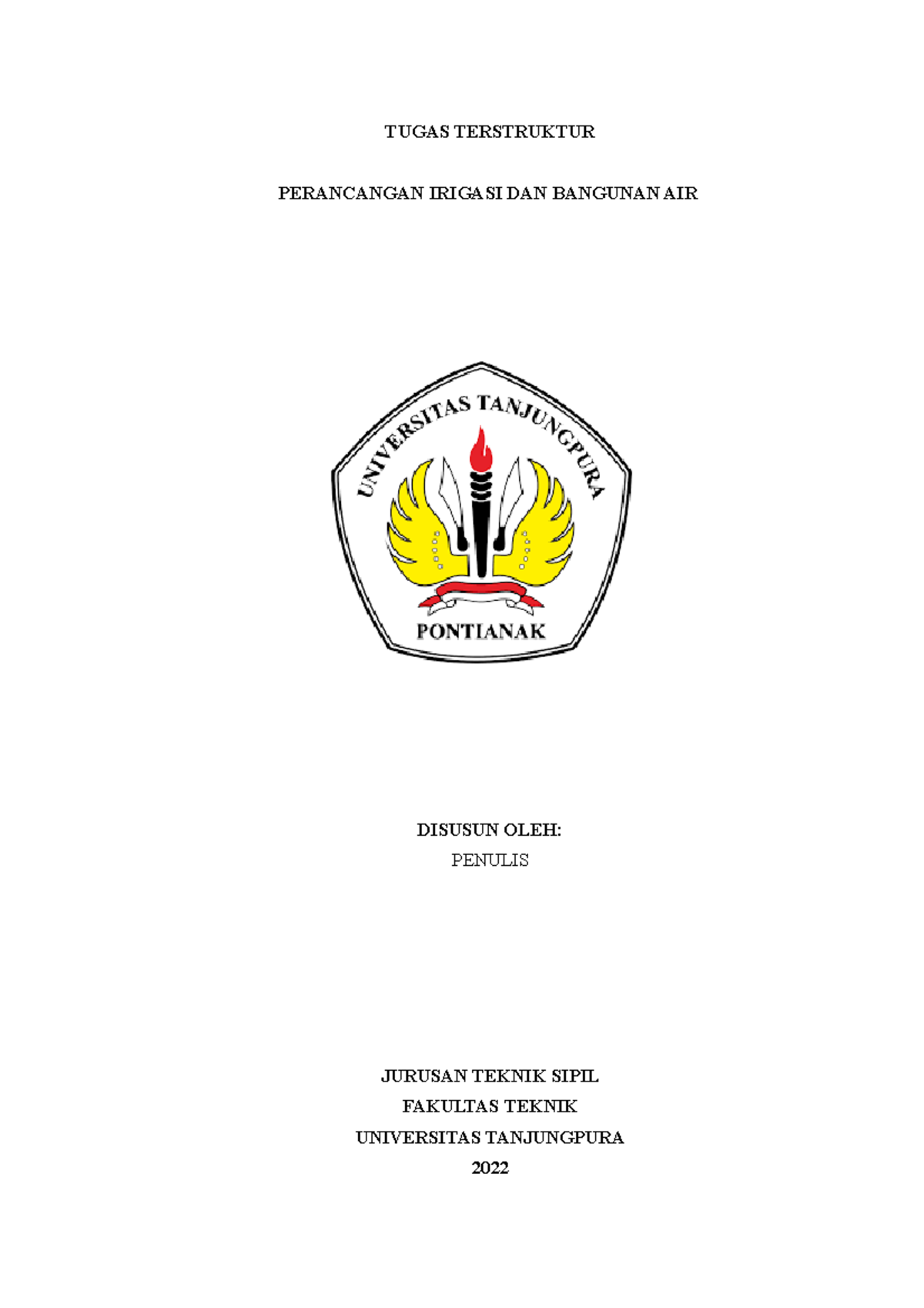 Perancangan Irigasi Dan Bangunan Air - Subbab 5.4.3 - TUGAS TERSTRUKTUR ...