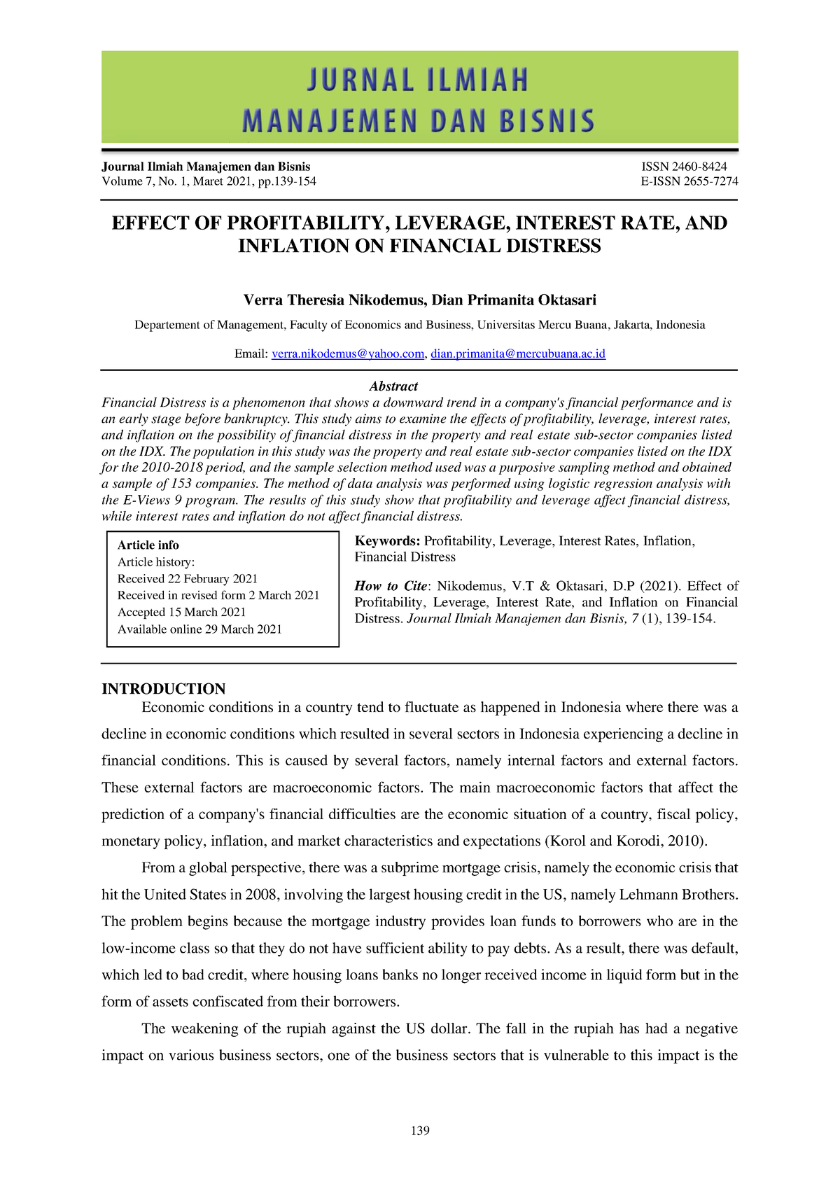 Advance Accounting 2 - Journal Ilmiah Manajemen Dan Bisnis ISSN 2460 ...