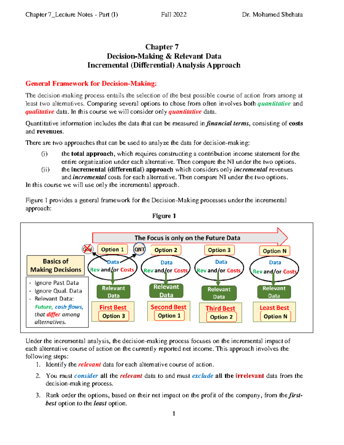 Chapter 7 Lecture Notes Part (I) - Fall 2022 - OCtober 4 HO Copy ...