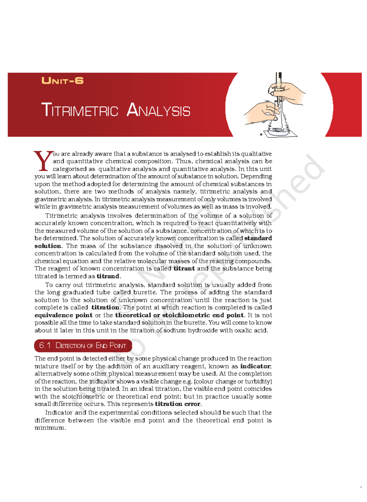 Kelm206 Nice UNIT TITRIMETRIC ANALYSIS Y OU are already aware that