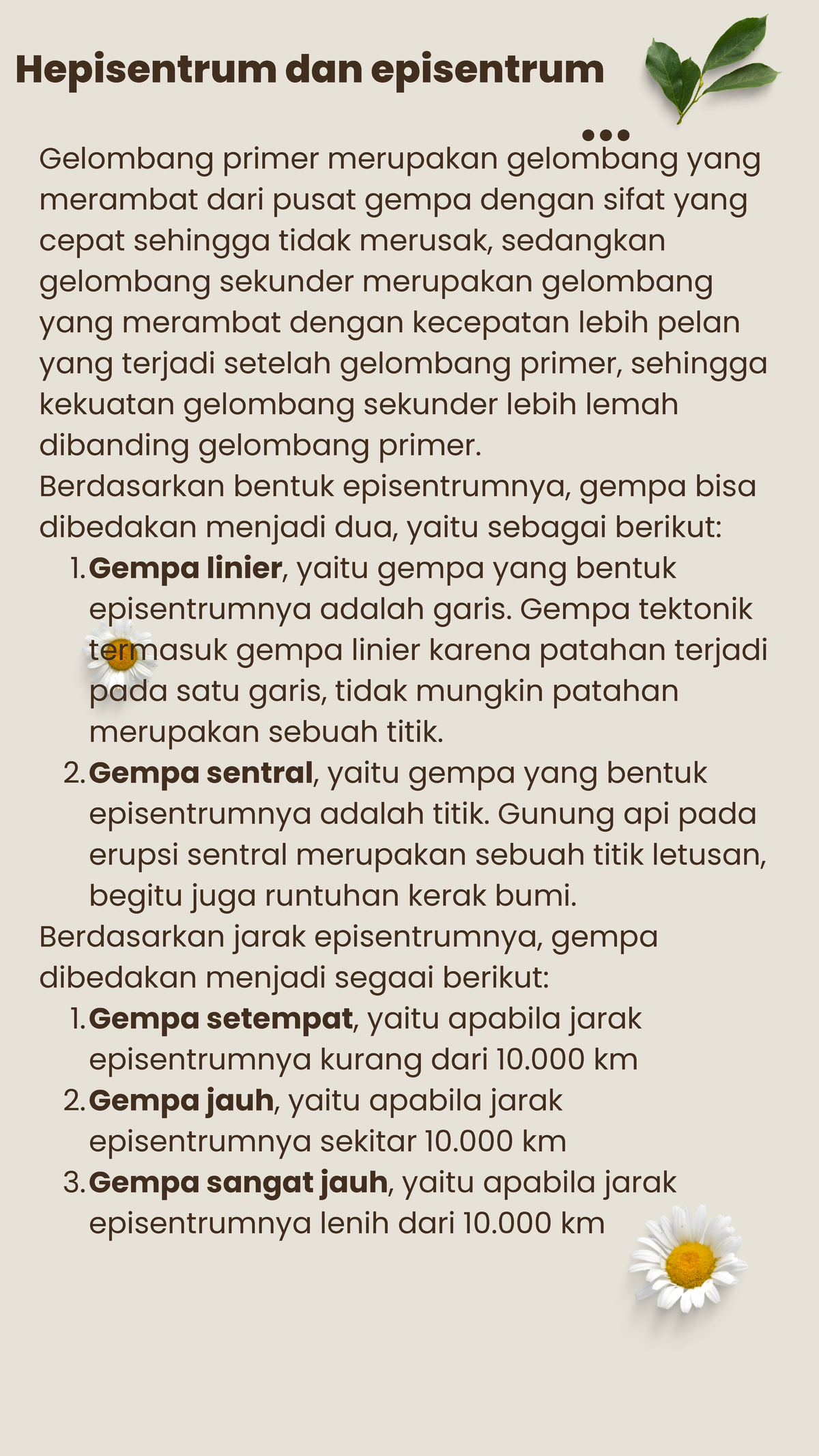 17. Pengantar Hiposentrum Dan Episentrum - Gempa Linier, Yaitu Gempa ...