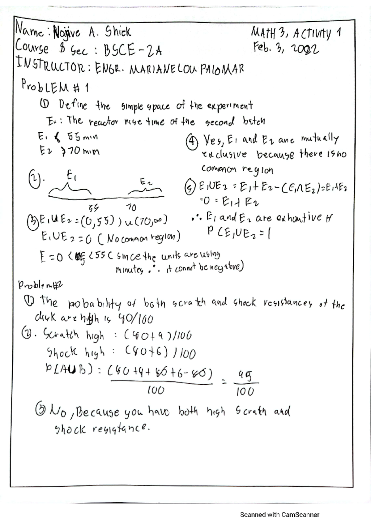 Math 3 activity 1 - Jsua - Management accounting - Studocu