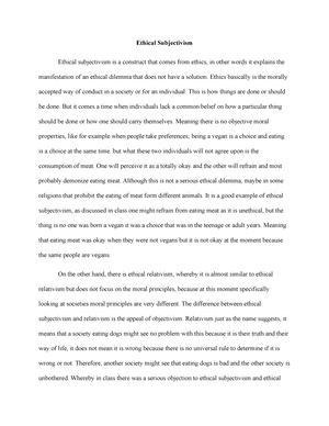 ethics capstone essay